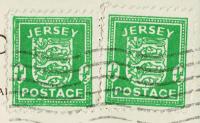 Jersey Stamps On Piece 1941 - 1944