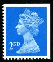 SG1449 2nd Blue, Centre Band - Imperf Top & Right