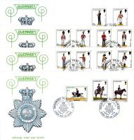 1974 Guernsey Militia Definitives 4 covers