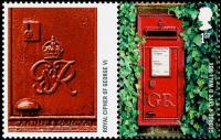 LS65 2009 Post Boxes Smilers Stamp with Label (Label may vary from shown)