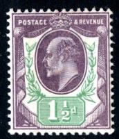SG222 1½d Slate-Purple & Green