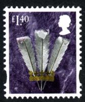 SG W156  £1.40p Prince Wales Feathers