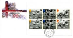 1996 European Football Championship 35px2, 41px2, 60px2 Royal Mail Cover