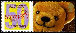 2003 Smilers Autumn Stampex Teddy Bear 50th Anniversary Stamp with Label (Label may vary)
