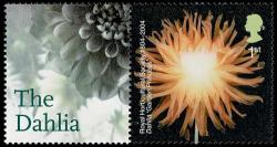 2004 Smilers Dahlias 1st Stamp with Label (Label image may vary from shown)