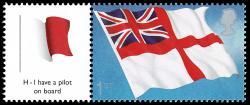 LS25 2005 White Ensign Smilers Stamp with Label (Label may vary from shown)