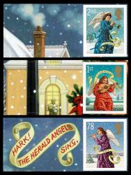 2007 Christmas 2nd, 1st & 78p Smilers Stamps with Labels (Labels may vary from shown)