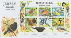 2007 Jersey Bird Life 6 x stamps MS