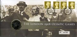 2008 Anniversary 1908 Olympic Games coin cover with £2 coin