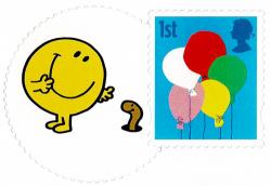 LS52 2008 Mr Men Smilers for Kids Stamp with Label (Label may vary from shown)