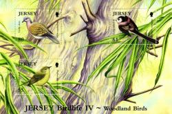 2010 Jersey Woodland Birds  3 values MS