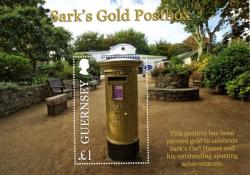 2013 Sark's Gold Postbox MS