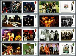 LS124 2020 Queen Album Covers 8x Smilers Stamps with Labels (Labels may vary from shown)