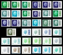 Full Set of 35 King Charles III Barcode Definitives