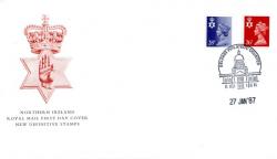 Northern Ireland 1987 27th January 26p,28p Belfast CDS royal mail cover