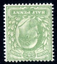 SG218wi ½d Yellowish Green, Watermark Inverted