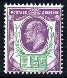 SG289 1½d Slate-Purple & Green *