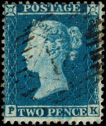 SG34 (F6), PK, Plate 5, Very Fine Deptford Postmark (Double Letter "P" Variety)