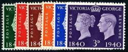 SG479-484 1940 Centenary of First Stamp