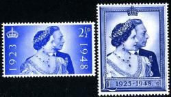 SG493-494 1948 Royal Silver Wedding
