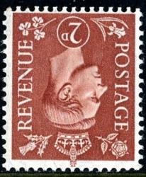 SG506wi 2d Pale Red-Brown, Wmk Inverted - Good Perfs