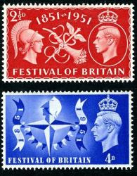 SG513-514 1951 Festival of Britain