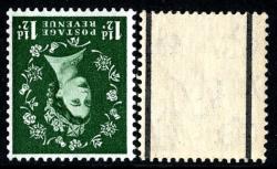SG 589wi 1½d green watermark inverted
