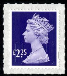 SG U2957  £2.25p   M18L with inverted printing on backing paper ( backing not applicable with used)