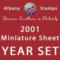 2001 Year Set of 3 Minisheets