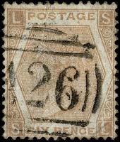 SG122-125 Large Uncoloured Corner Letters (1872-73)