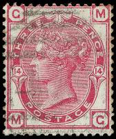 SG138-156 Large Coloured Corner Letters (1873-80)