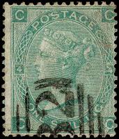 SG92-101 Large Uncoloured Corner Letters (1865-67)