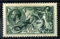 1913 £1 seahorse sg404 fine mint 