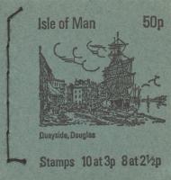 1973 50p Douglas Quayside with grey green cover (SB4a)