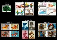 1974 Year of 6 Commemorative Stamp Sets