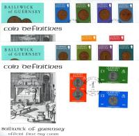 1979 Guernsey Coins Definitives 4 covers
