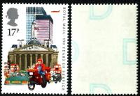 1985 Royal Mail 17p Underprint (D on Reverse)