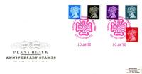 1990 1d Penny Black Anniversary (Addressed)