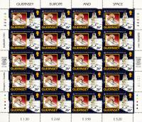 1991 26p Europa Space Stamp Sheet