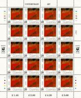 1993 28p Europa Contemporary Art Stamp Sheet