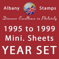 1995 to 1999 Set of 6 Alderney Miniature Sheets