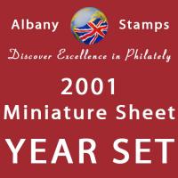 2001 Year Set of 3 Minisheets