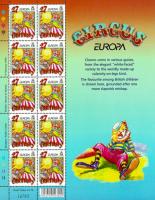 2002 27p Europa The Circus Stamp Sheet
