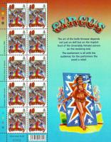 2002 40p Europa The Circus Stamp Sheet