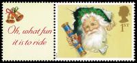 LS10 2002 Christmas Smilers Stamp with Label (Label image may vary from shown)