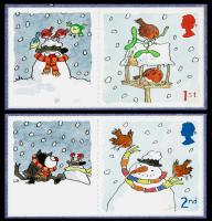 LS27 2005 Christmas Smilers Stamps with Labels (Labels may vary from shown)
