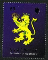 2008 25 Years of Alderney Stamps, £5 Lion