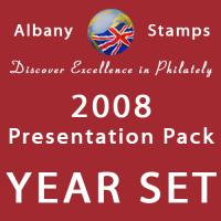 2008 Year Set of 5 Alderney Presentation Packs