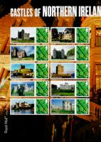 2009 Northern Ireland Castles Half Sheet with Labels (Half may vary from shown.)