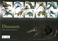 2013 Dinosaurs coin cover with medallion